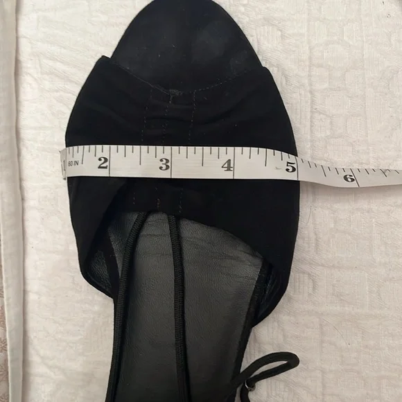 🆕 Longchamp Drawcord Toggle Leather and Suede Sandal in Black. Size 40 - Picture 9 of 9